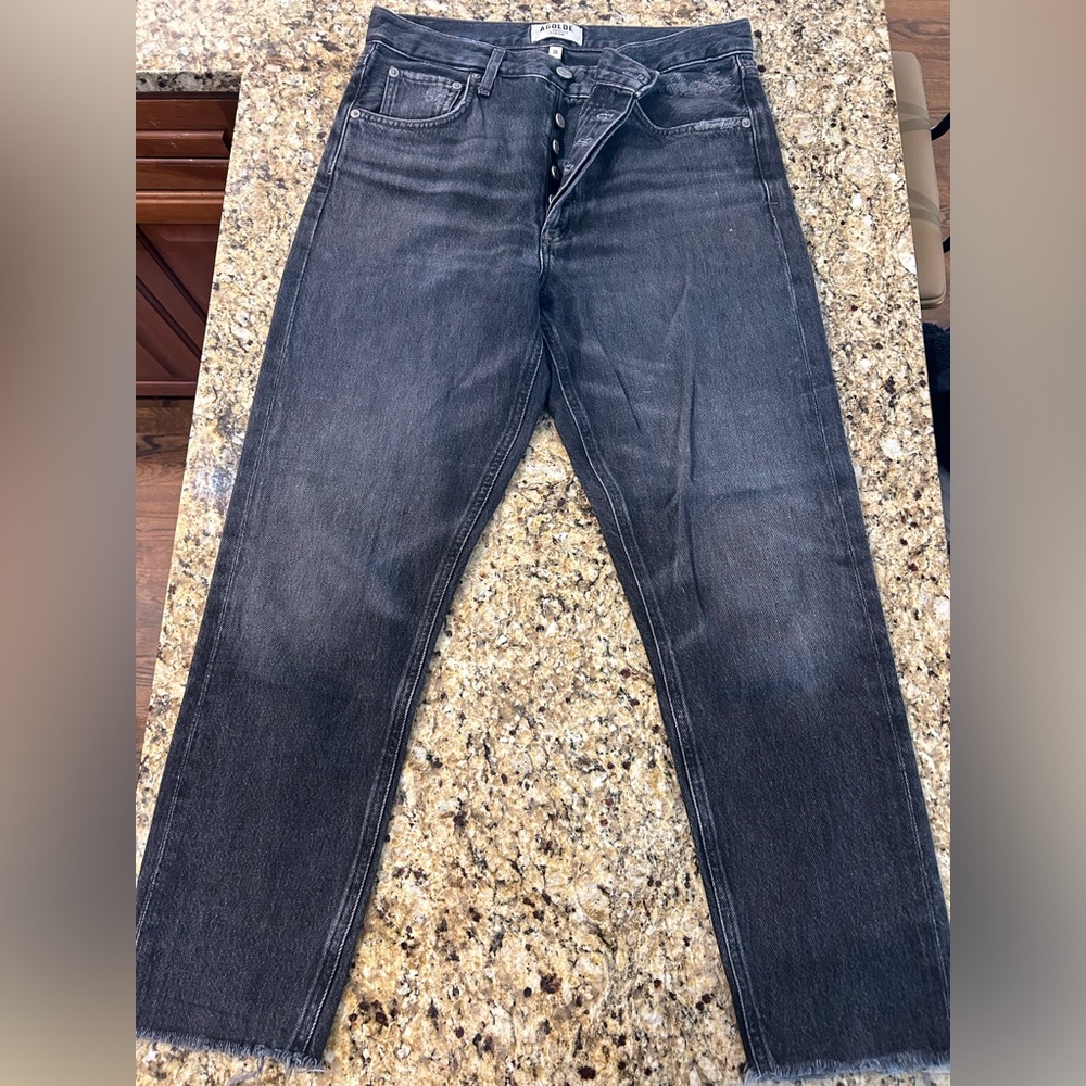 AGOLDE faded black size 26 straight leg jeans